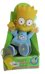 Bart Simpson Car Window Plush Vintage 1990 in Box