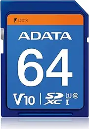 ADATA 64GB UHS-I CLASS10 SD Card 100/25 MB/s ASDX64GUICL10-R-I