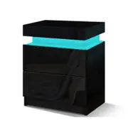 Bedside Table LED Black