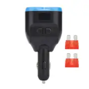 New Dual USB Charger Power Adapter Car LCD Cigarette Lighter Socket Splitter