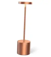 Cordless Table Lamps Rechargeable, Portable LED Desk Lamp, 5000mAh Rose Gold