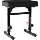Adjustable Piano Bench Stool – Black Padded Keyboard Seat for Musicians (Mesh)