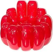 Jelly Inflatable Chair, The Jelly Collection, Indoor Outdoor Portable Blow Up Couch, Inflatable Sofa Seat Yard Portable Inflatable Couch Air Couch Patio Blow Up Furniture for Home (Red)