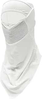 X AUTOHAUX Half Pack Triangle Towel UV Face Shield Polyester Filter Multipurpose Neck Gaiter Mask Sun Protection Breathable White 1 Pcs