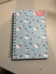 NEW 2024 Sanrio Hello Kitty Blue Spiral Notebook Hard Cover 11x8.5 Lined