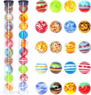 20 canicas de vidrio hechas a mano, canicas redondas de colores