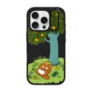 iPhone 16 Pro Impact Ring Stand Case MagSafe Compatible Lying down tanuki