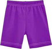 [RPLIFE] Girls' Cotton Bike Shorts Pansy Print for Under Dresses Toddler & Kids Lined Cartwheel Dance Shorts, 4-10 Years, Pansy, 10 Years