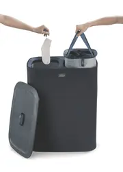 Joseph Joseph Tota 90 Litre Laundry Separation Basket Carbon Black