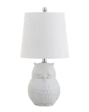 JONATHAN Y Hoot 20.5in Ceramic Mini LED Table Lamp