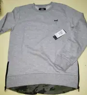 Buffalo David Bitton Boys Girls Pullover Gray L 14/16