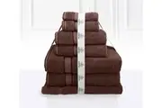 Super Plush 100% Fresh Combed Cotton Bathsheet Set 7PC Chocolate