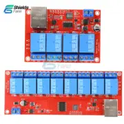 5V12V 24V 4/8Channel TCPIP Network Relay Module Home Intelligent Control Module.