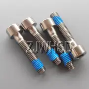 4pcs M6 x 30 mm Titanium Ti Screw Bolt Allen Hex Socket Cap Head + Thread Locker