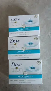 Dove Care And Protect Antibacterial Bar Soap 3.75oz Set Of Three Beauty Bar