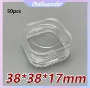 50pcs Dental Denture Storage Box Tooth Boxes Membrane Jewelry Holder Crown Case
