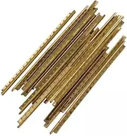 Yunhgft 3x 20x Guitar Fret Wires, Fretwire, Guitar Fretboard Replacement, Brass High Strength Fingerboard Fret Wire Brass Fret Wire for Classical Guitar