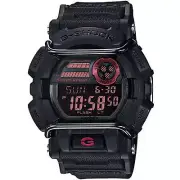 Casio Men's Watch G-Shock Black and Purple Digital Black Resin Strap GD400-1