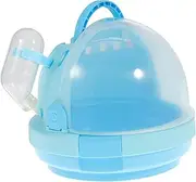 BUGUUYO Transparent Hamster Carrying Cage with Handle Portable Travel Box for Pets for Hamsters Mice and Ferrets Easy to Clean and Convenient Design for Outings and Travel