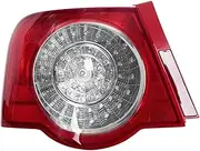 Outer Inner Car LED Rear Tail Light Lamp Brake Light DRL， Compatible With VW Passat B6 Sendan 2006-2011(Outer Left)