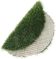 BESPORTBLE Artificial Grass Pad for Backyard Round Fake Turf Tiles for Outdoor Decor Dining Table Centerpiece Patio Decorations Fake Grass Mat 40cm