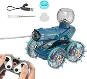 Hobby RC - Light Up RC Land & Water Vehicle,Remote Control Car with Water Squirter for Outdoor Sports Racing Rock Crawling Beach Backyard Bashing Competition
