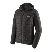 Patagonia Nano Puff Womens Insulated Hooded Jacket - Black - L