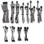 Corsair Premium Individually Sleeved PSU Cables Pro Kit - White/Black