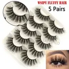 Wispy Flared Crisscross 6D Faux Mink Hair False Eyelashes Eye Lash Extension