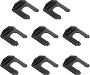 SG Store 8PCS Metal Brake Line Clips U Shaped Parking Hose Retaining Clip Flex Hose Line Clips Replacement for Trucks Cars Vehicles Black