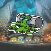 Ninja Turtles TCRI Ooze Metallic Effect Sticker
