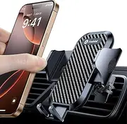 andobil Phone Holders for Your Car - Air Vent Phone Mount, Ultra-Stable Metal Clip with Anti-Shake & 360° Rotation, Universal Car Mount Fit iPhone 16/15/14/13/12 Pro Max/Android/Samsung Galaxy