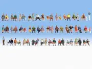 Noch 47402 Sitting People (60) Mega Economy Figure Set TT Scale
