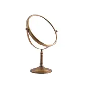 Magnifying Makeup Mirror Tabletop - Brass 5X Magnifier