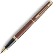 [Waterman] 2217937 Fountain Pen Metropolitan Essential Copper Red GT Fine Point, Gift Boxed, Luxury Official, Authentic Imported
