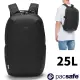 【澳洲 Pacsafe】ECONYL Vibe 25L 防盜後背包.RFID防盜護照包.iPad/平板軟墊.13吋筆電背包.旅遊.防割破.防竊合金鋼繩/40100138 黑