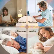 White Noise Machine 12 Night Light Colors 30 Soothing Sounds (White)