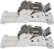 Zicojia 2PCS 0-90-180 Degree Self-Locking Folding Hinge Table Legs Silver Folding Furniture Hardware Cabinet Hinge