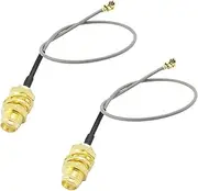 Binxind 2X U.FL IPX to SMA Female Pigtail Cable 1.13mm for WiFi Network