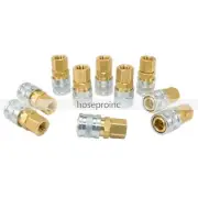 10pc 1/4 NPT Air Hose Fittings M Style Tool Line Compressor Construction Plug