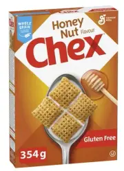 Honey Nut Chex Breakfast Cereal, Gluten Free, Whole Grains, 354g