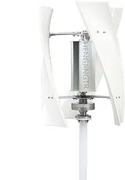 HENGJINGTR 3000W Wind Turbine Generator Kit, DC 12V 24V 48V Wind Turbine Generator Vertical Wind Power with Controller for Wind Turbine Systems(White)