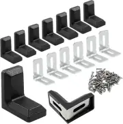 Pcs 1" Plastic Right Angle Bracket L Brackets, Metal 90 Degree Corner 20 Black