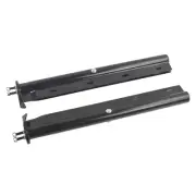 30" Stainless Steel Straight Spring Loaded Mud Flap Hanger 1.125" Bolt Black