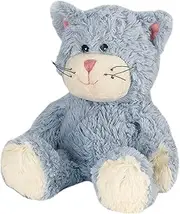 Warmies Plush Blue Cat Microwavable Wheat Bag, French Lavender Scented and Weighted Teddy, Hot or Cold Wheat Bag for Relaxation and Warm Relief, Suitable for Adults and Children