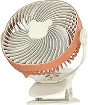 Clip On Fan - Rechargeable Fan | Personal Fan | Portable Clamp Fan Desk | Usb Rechargeable Portable Cool Gadgets With Night Light, 5 Speeds Adjustable, Strong Airflow For Dorm, Bedroom, Stroller