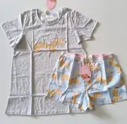 PETER ALEXANDER Women's Pink Shorts Tshirt PJs Pyjamas Set BNWT New Dachshund