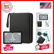 Trading Card Binder with Sleeves 9 Pocket Card Binder Premium 720 Double Side...