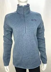 Patagonia Better Sweater Quarter-Zip Pullover Women's NWT Medium Utility Blue