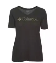 Columbia Black V-Neck Tee Shirt - Plus Size 3X - Women's Top